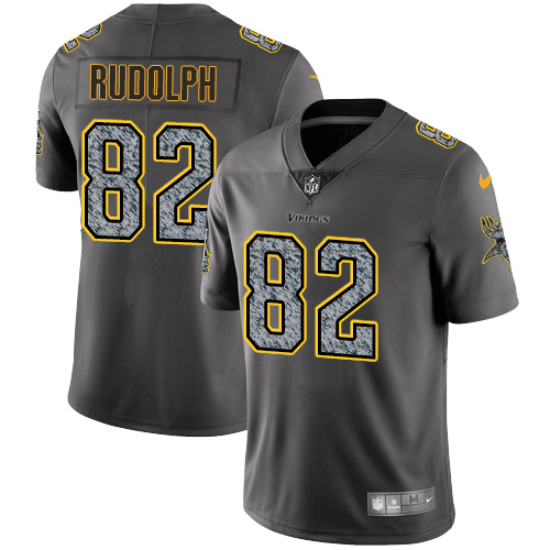 Minnesota Vikings #82 Limited Kyle Rudolph Gray Static Nike NFL Men Jersey Vapor Untouchable
